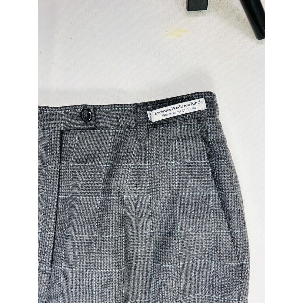 Pendleton Wool Houndstooth Plaid Trouser Dress Pa… - image 2